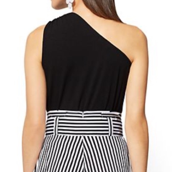 Happily pink one shoulder bodysuit - Picture 2 of 4